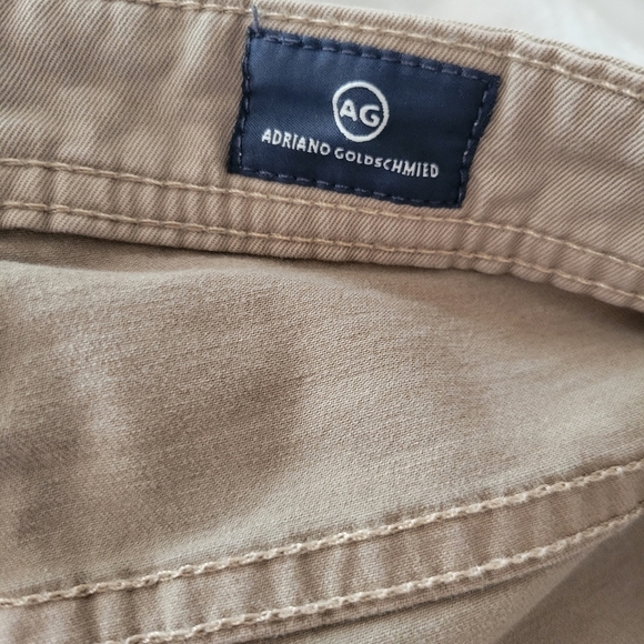 Adriano Goldshmied Women's Matchbox Slim Straight Khaki Jeans Size 34 - Picture 6 of 7
